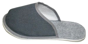 Zámecké papuče - guma - šedá